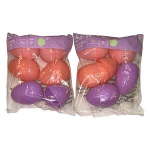 2x Spritz Easter Eggs Refillable Large Pink and Purple 6 Each Bag